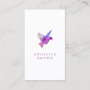Watercolor Bird Business Card