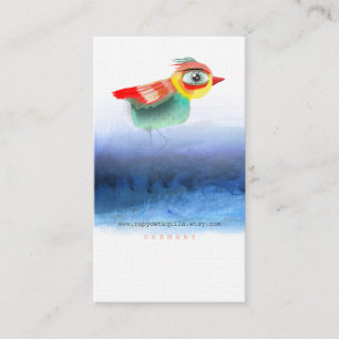 Watercolor Bird Business Card
