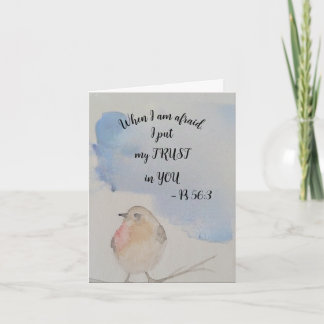 Watercolor bird encouraging card - 2024 year text