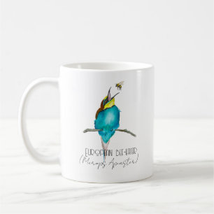 Watercolor bird (European bee-eater) Coffee Mug