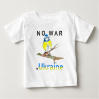 Watercolor bird No war in Ukraine Laptop Sleeve Un