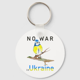 Watercolor bird No war in Ukraine Tote Bag Noteboo Key Ring