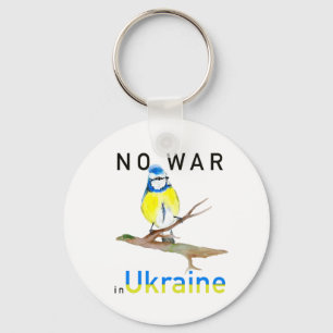 Watercolor bird No war in Ukraine Tote Bag Noteboo Key Ring