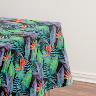 Watercolor Bird Of Paradise 2 Tablecloth