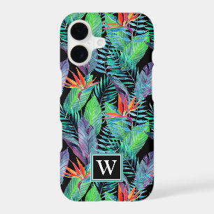 Watercolor Bird Of Paradise Add Your Initial