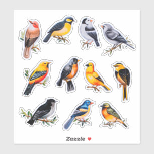 Watercolor Bird Scrapbook Stationery