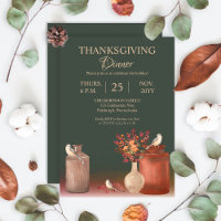 Watercolor Birds | Eucalyptus Thanksgiving Dinner