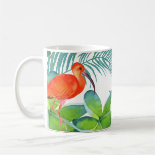 Watercolor birds: vintage seamless pattern. coffee mug