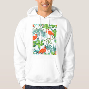 Watercolor birds: vintage seamless pattern. hoodie