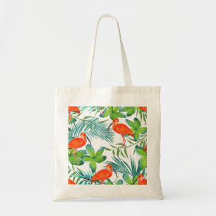 Watercolor birds: vintage seamless pattern. tote bag