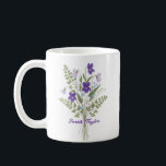 Watercolor Birth Flower Violet Personalized Mug<br><div class="desc">Celebrate a special connection with our Watercolor Birth Flower Personalized Mug. Featuring a floral illustration that represents the unique beauty of their birth month, this mug blends artistic flair with everyday functionality. The soft, ethereal watercolor textures pop against the crisp ceramic, creating a piece that feels more like a work...</div>