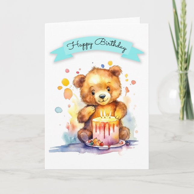 Watercolor Birthday Card (Front)