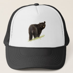 Watercolor Black Bear Animal Art Nature Wildlife   Trucker Hat