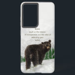 Watercolor Black Bear Animal Totem Spirit Guide  Samsung Galaxy Case<br><div class="desc">Watercolor Black Bear Art Animal Totem Spirit Guide</div>
