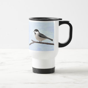 Watercolor Black-capped Chickadee Mug