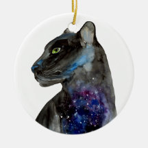 Watercolor Black Panther - Animal