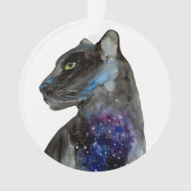 Watercolor Black Panther - Animal