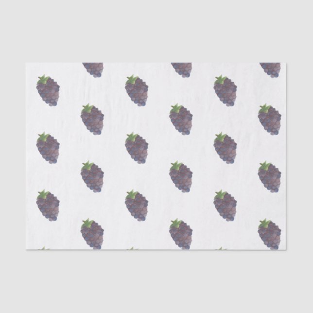 Watercolor blackberry tissue paper (Front)