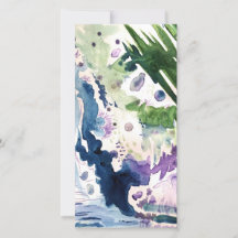 Watercolor blank card