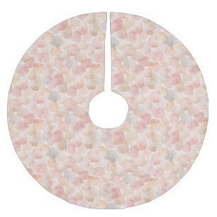 Watercolor Blob Pattern Brushed Polyester Tree Skirt