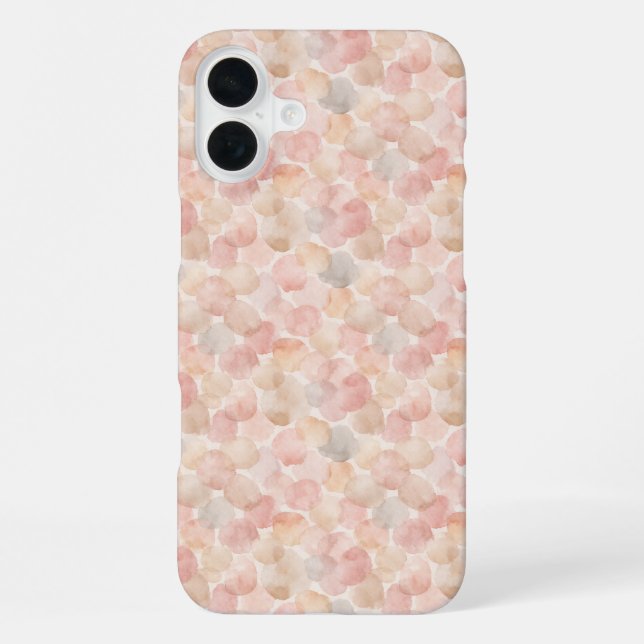 Watercolor Blob Pattern iPhone Case (Back)