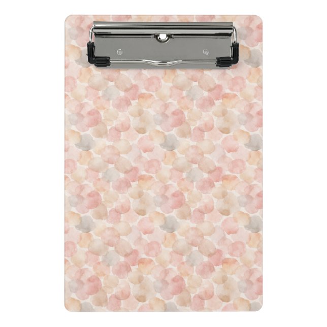 Watercolor Blob Pattern Mini Clipboard (Front)