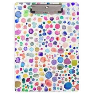 Watercolor blobs clipboard