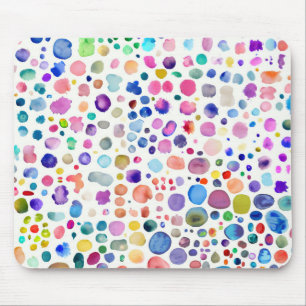 Watercolor blobs mouse mat
