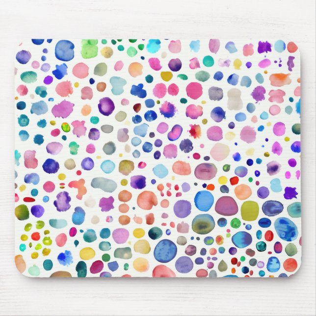 Watercolor blobs mouse mat (Front)
