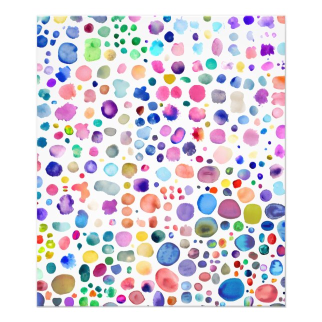 Watercolor blobs photo print (Front)
