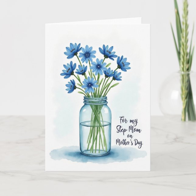 Watercolor Bloom Mothers Card (Front)