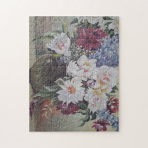 Watercolor bloomed wildflowers jigsaw puzzle