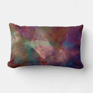Watercolor Blooms in Magentas  Lumbar Cushion