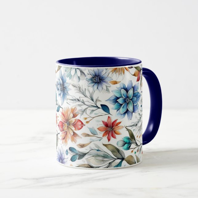 Watercolor Blossoms Mug (Front Right)
