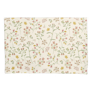 Watercolor Blossoms Pattern Pillowcase