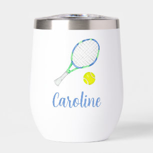 Watercolor Blue and Green Tennis Personalised