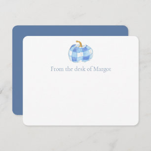 Watercolor Blue and White Hydrangea Crest Wedding Thank You Card