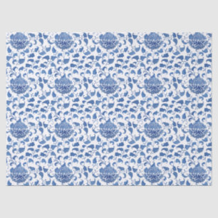 Watercolor Blue And White Vintage Chinoiserie Tissue Paper