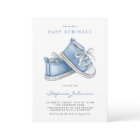 Watercolor Blue Baby Shoes Boy Baby Sprinkle