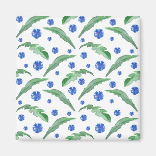 Watercolor Blue cornflowers Magnet