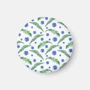 Watercolor Blue cornflowers Magnet
