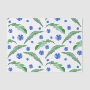 Watercolor Blue cornflowers Tissue Paper