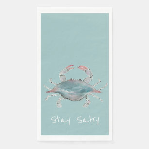 Watercolor Blue Crab Napkin