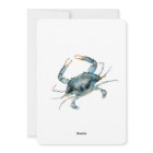 Watercolor Blue Crab Seafood 60th Birthday