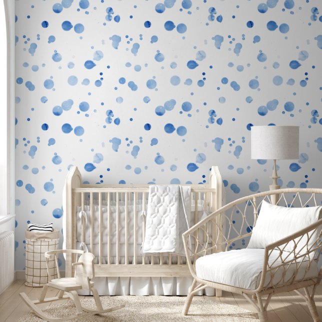 Watercolor blue dot  wallpaper (Kids)