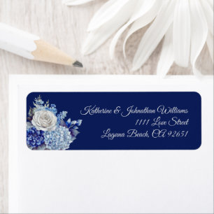 Watercolor Blue Flower Bouquet-Wedding-