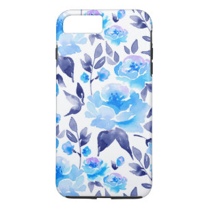 Watercolor blue flowers 2 iPhone 8 plus/7 plus case