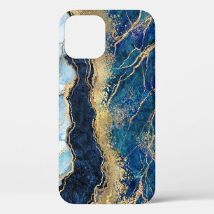 Watercolor Blue Gold Marble Case-Mate iPhone Case