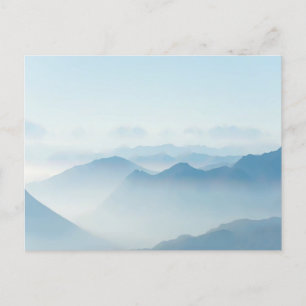 Watercolor Blue Mountains Postcard