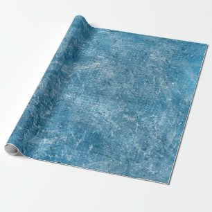 Watercolor blue ocean texture wrapping paper
